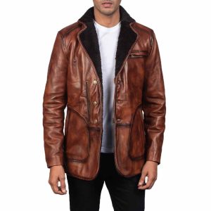 Winter Brown Fur Leather Jacket