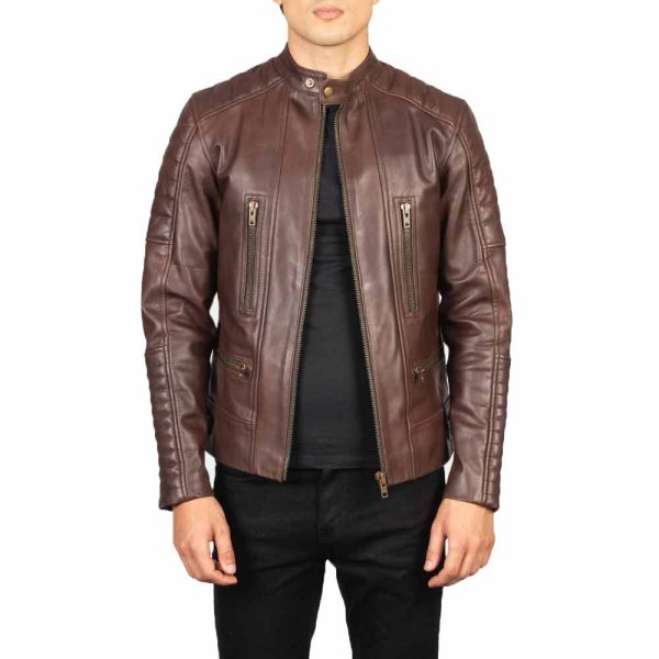 Damian Brown Leather Jacket