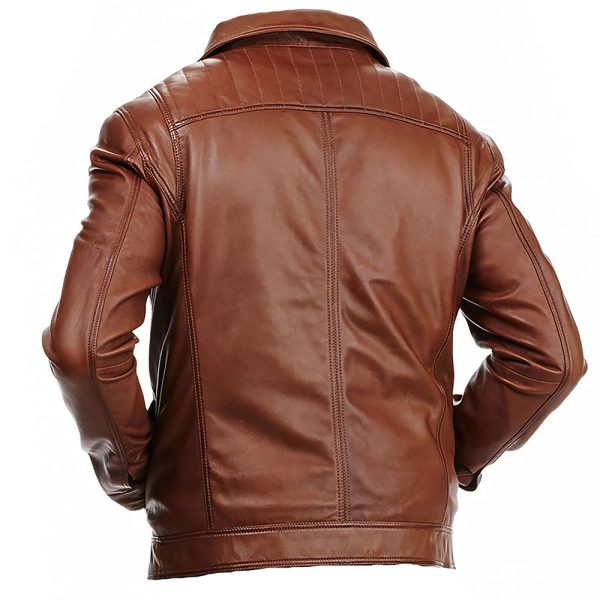 Brown Fashion Leather Jacket