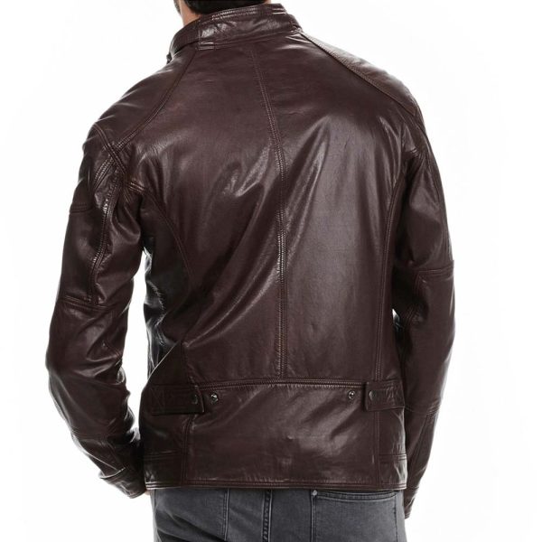 Leather Brown Jacket For Men