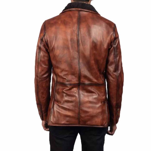Winter Brown Fur Leather Jacket