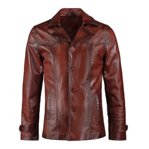 Waxed Genuine Leather Jacket