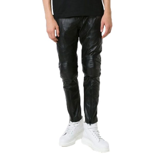 Black Stylish Biker Leather Pant